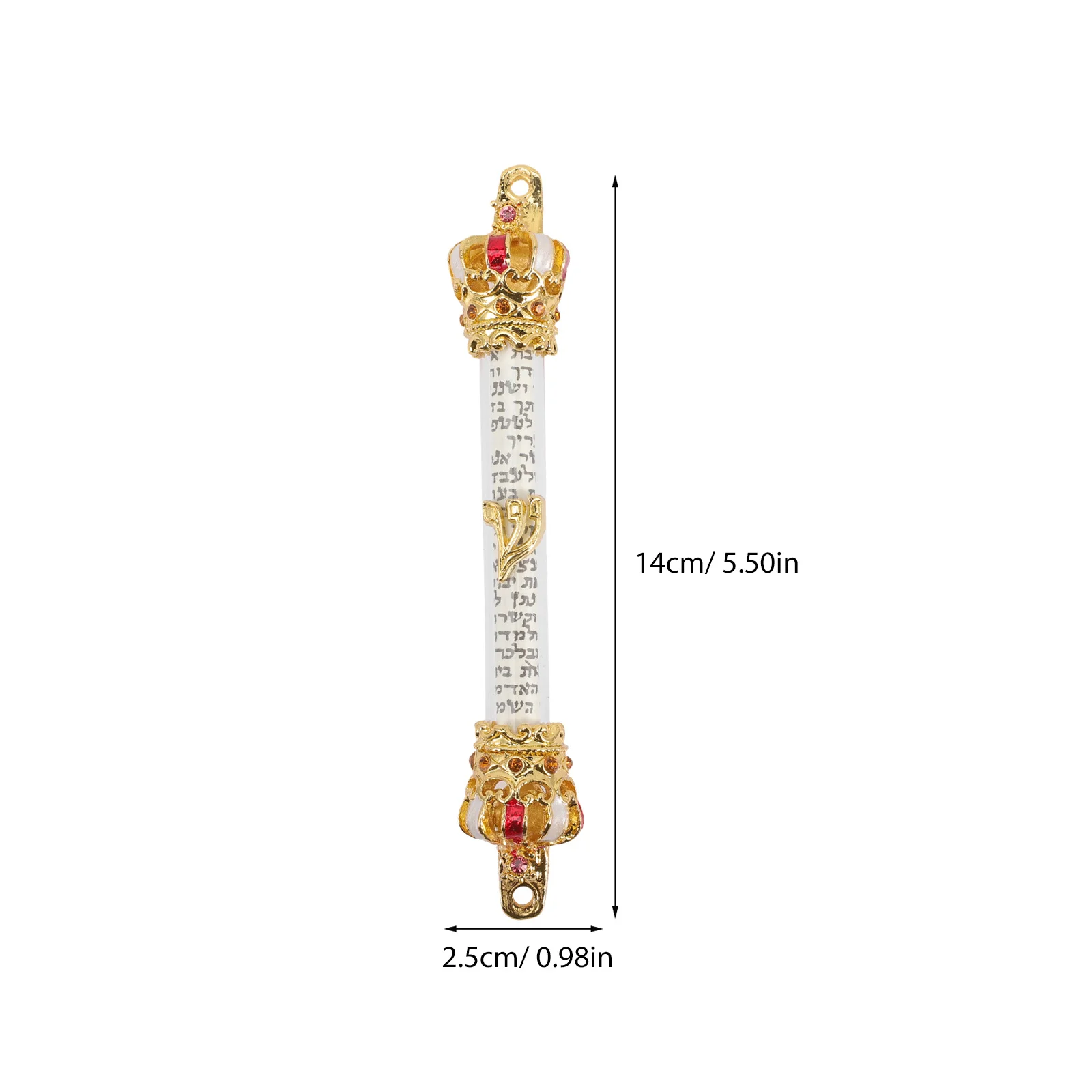 Judaica Mezuzah Metalowa Mezuzah na Drzwi Boczne Religijny Znak Błogosławieństwa na Drzwi Domowe Żydowski Prezent Pamiątkowy na Utratę Matki