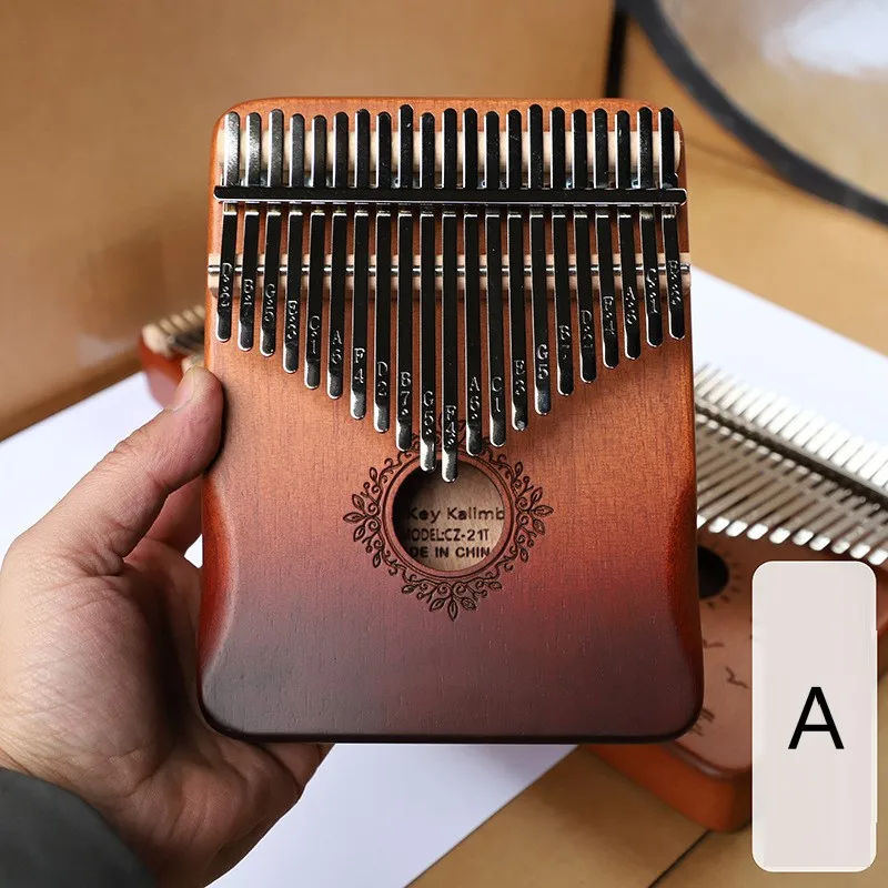 21 Key Kalimba Thumb Piano Wooden Finger Piano Portable Music Instrument Gifts for Kids Birthday Mbira Finger Piano