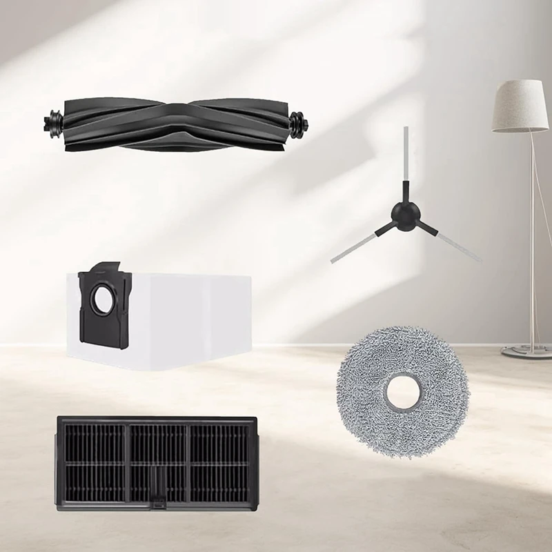 A26T-交換部品 Dreame Mova E30 ウルトラロボット掃除機メインサイドブラシ HEPA フィルターモップパッドダストバッグ