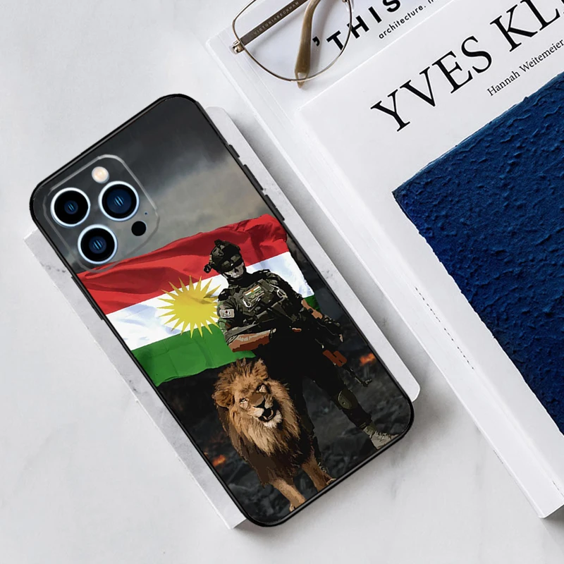 Kurdistan Flag Phone Case For iPhone 13 11 12 14 15 16 Pro Max 7 8 Plus X XS XR 12 13 Mini Bumper Cover