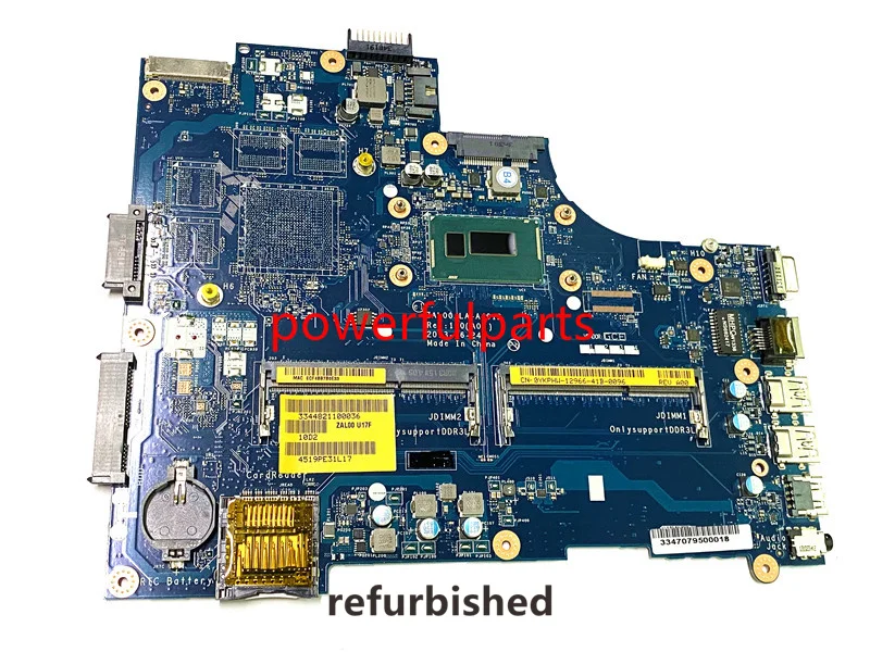 For Dell Wostro 3540 V3540 Motherboard ZAL00 LA-A491P 0YKPHW CN-0YKPHW SR1DV Celeron 2957U TESTED OK