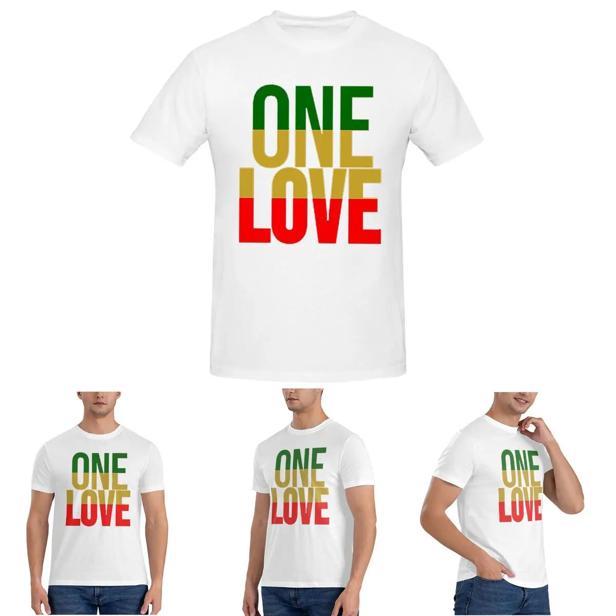

Harajuku Vintage Style Arts Bob Marley One Love T-Shirt for Men Cotton T Shirts Men's Tees Short O-Neck Summer Clothes Tops