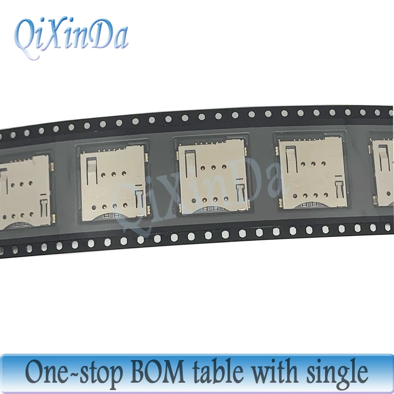 5 pz MUP-C792 originale Micro SIM Card connettore Patch Self-piercing 6 + 1 P SIM Card Slot Socket