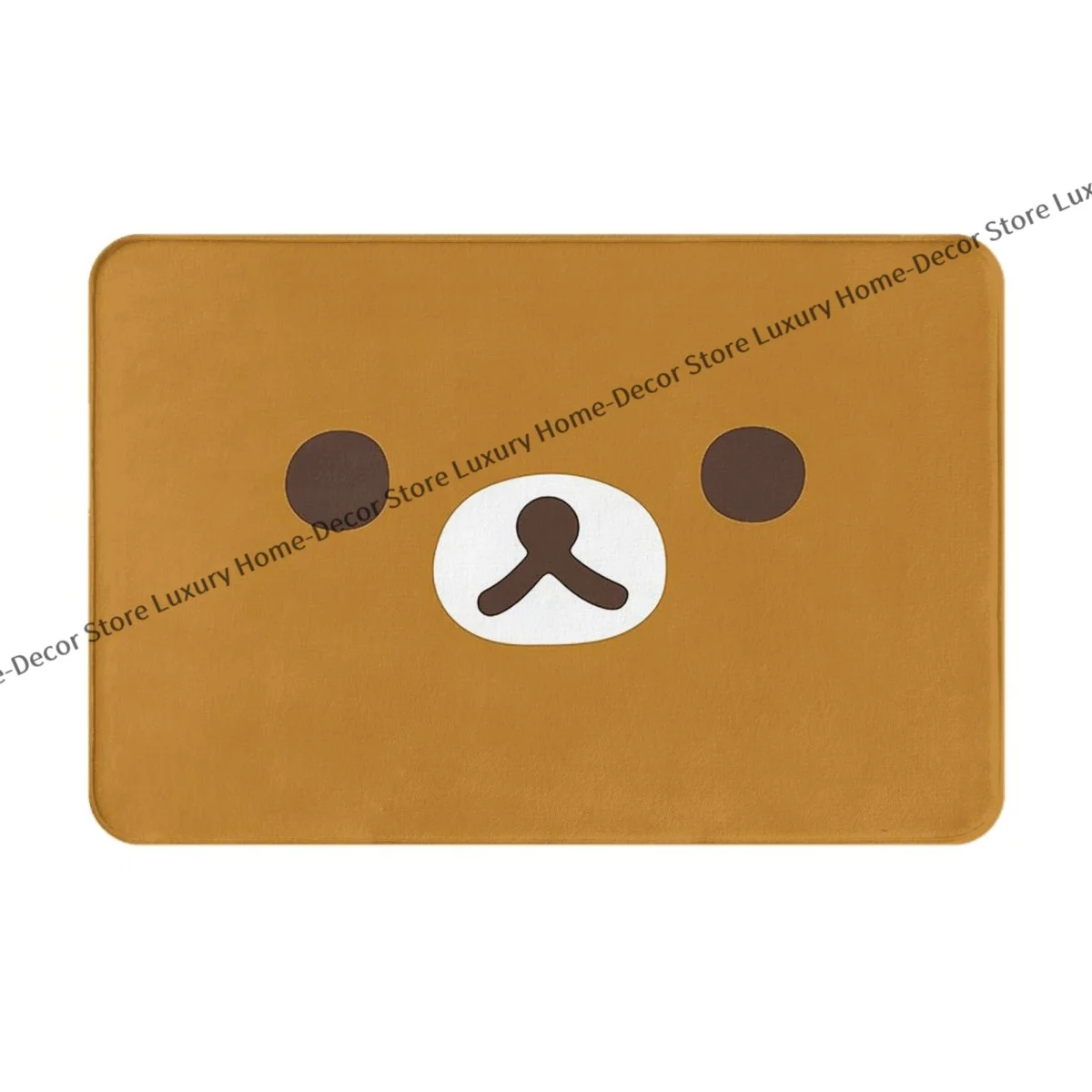 Rilakkuma Bear Non-slip Doormat Kitchen Mat Face Floor Carpet Entrance Door Rug Home Decor