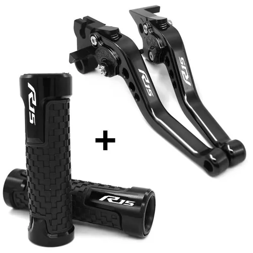 Imagen 2 del producto Palancas de embrague y manija de freno ajustables, accesorios de motocicleta para YAMAHA R15 V3 2017 2018