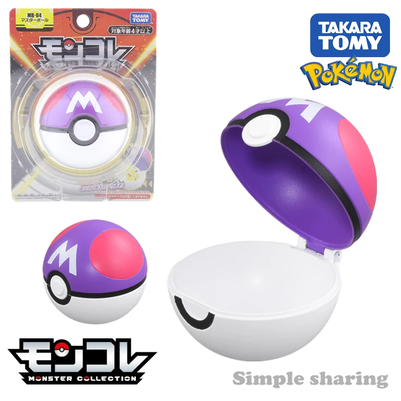 Takara Tomy Pokemon PokeBall Action Figures 7cm Poke Ball Master Ball Ultra Ball Great Ball Model Toys Anime Figure Child Gifts