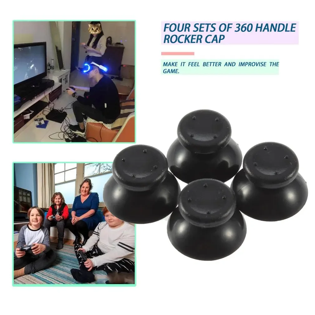 

500pcs 3D Analog Cover Thumb Sticks Joystick Thumbsticks Mushroom Cap For Microsoft Xbox 360 XBOX360 Controller Game Accessories