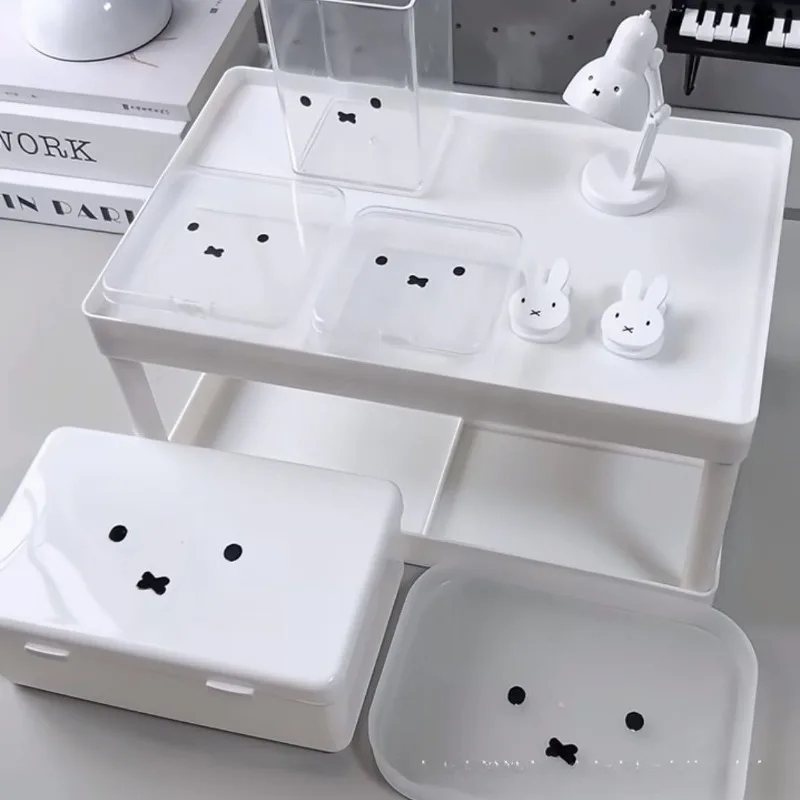 10 Uds. De pegatinas de expresión de la serie Miffy de dibujos animados, estampado creativo bonito, pegatina de taza de agua sin marcar DIY