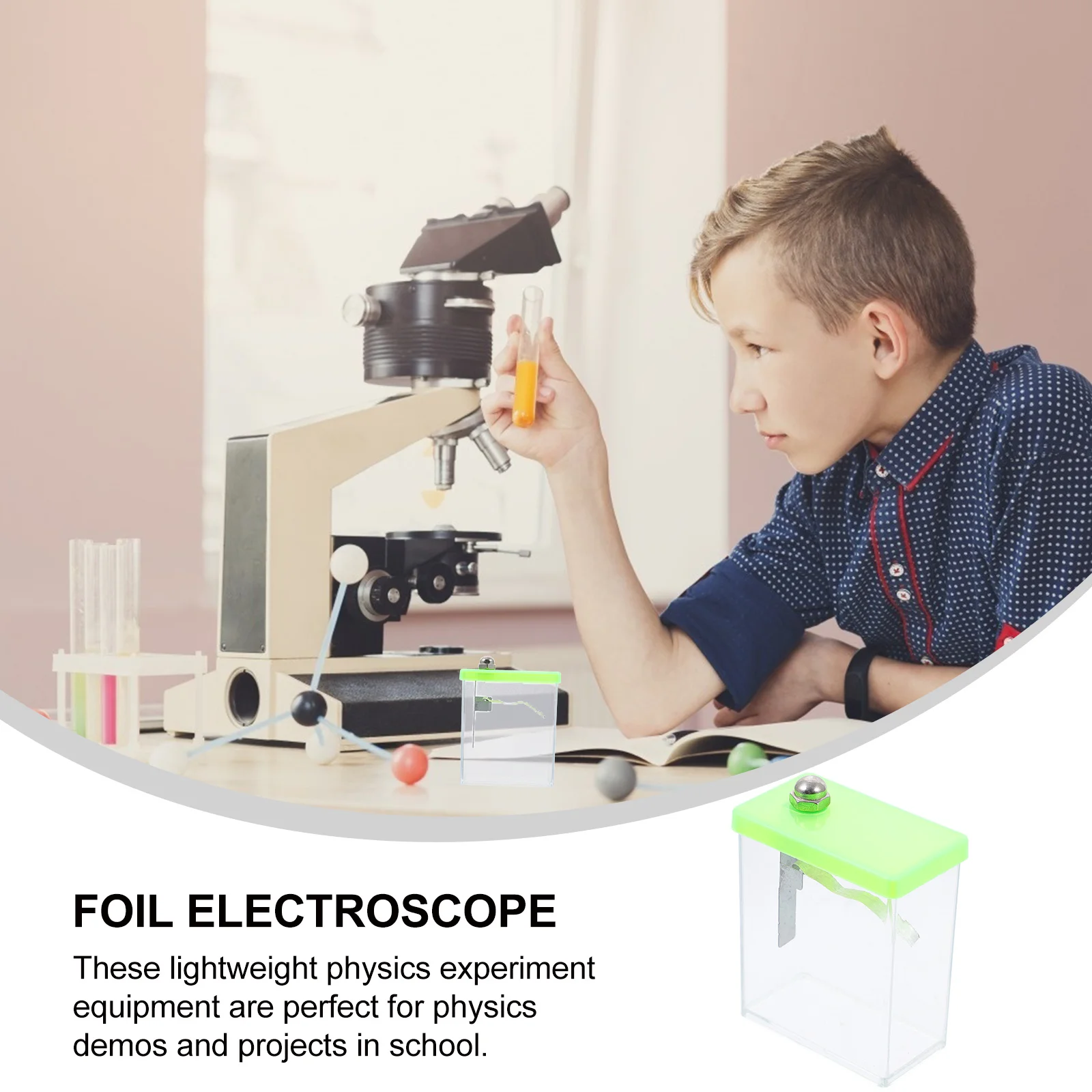 

Электрометр из пластиковой фольги, 3 шт., высококачественный материал, оборудование для экспериментов по физике и школе, простая структура, легкая