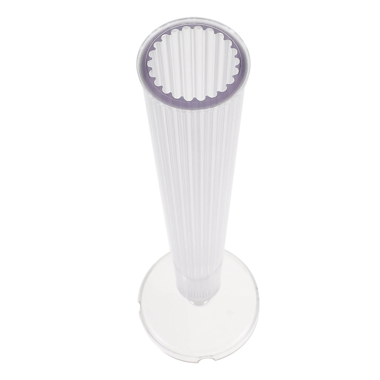 

C Mold 3D Vertical Stripe Flat Top Aroma Transparent Scented Beeswax Casting Elegant Shape Reusable Plastic Wax Making