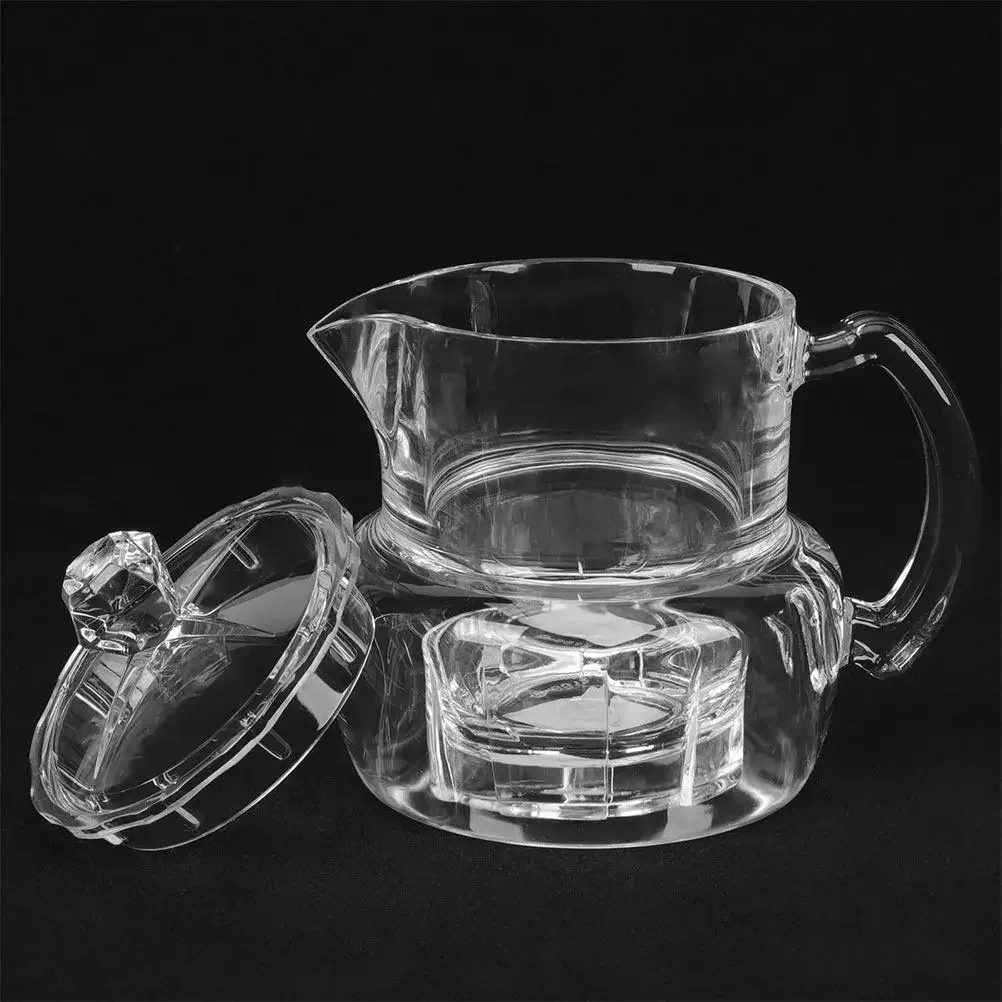 2Pcs Acrylic Honey Jar Syrup Dispenser Set No Spill Sealed Storage Container for Kitchen Home Honey Maple Syrup Jam Jelly view 6