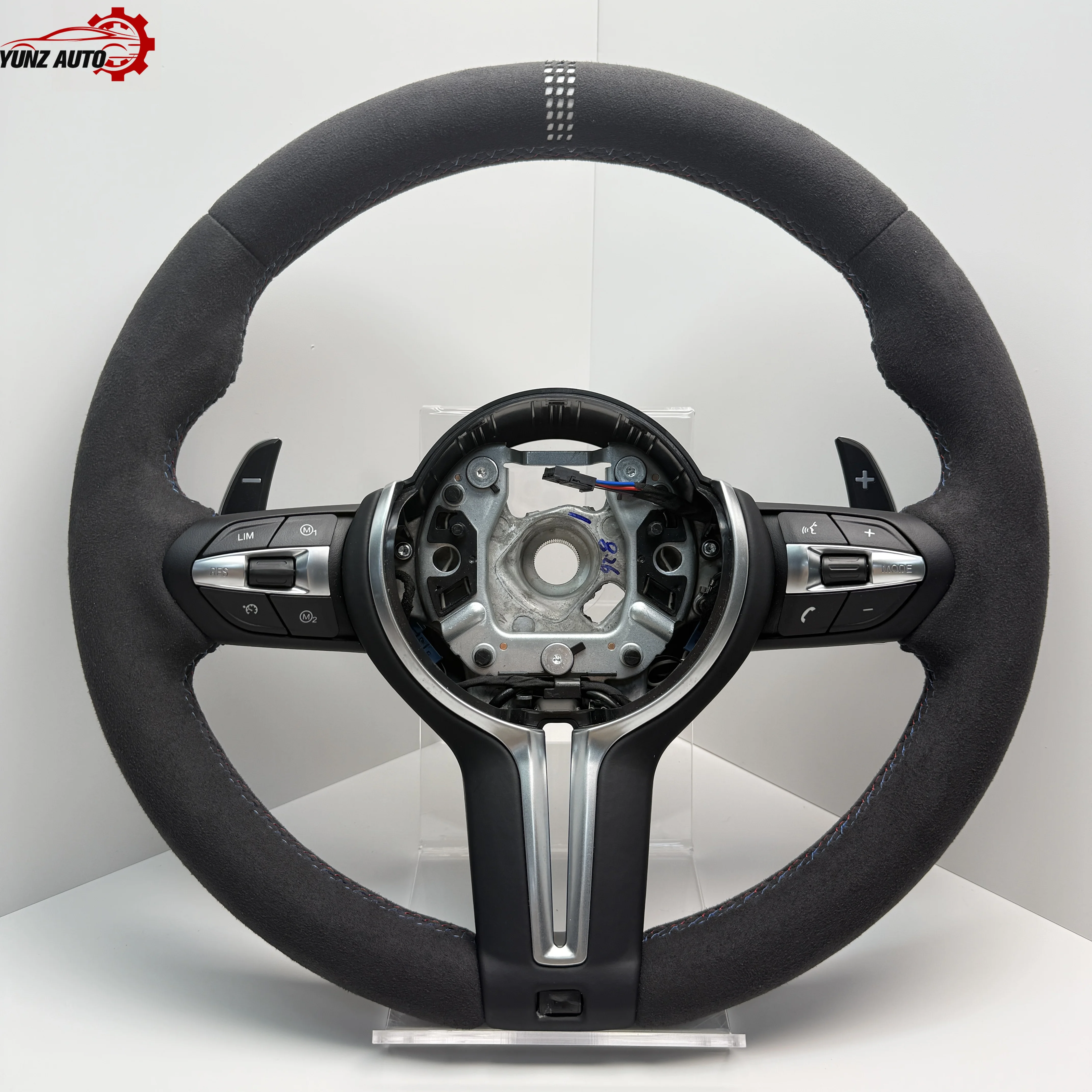 Custom Laser CS Stripe Full A-lcantara Steering Wheel for F10 F11 F15 F16 F20 F21 F25 F30 F31 F32 F33 F34 F36 F80 F82 F87 F90