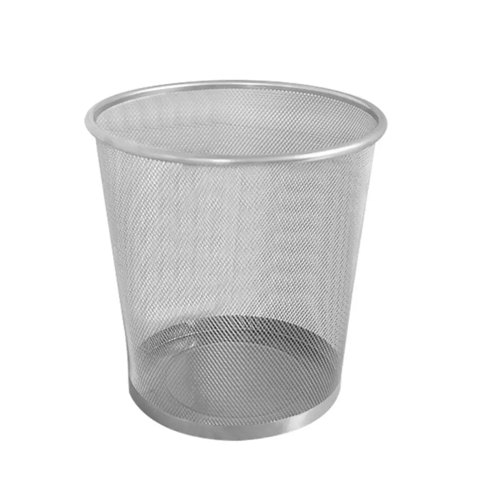 Trash Can Household Bathroom Toilet Mesh Trash Bin Paper Kitchen Bedroom Office Paper Storage Bucket Home Trash Bin Waste Bins