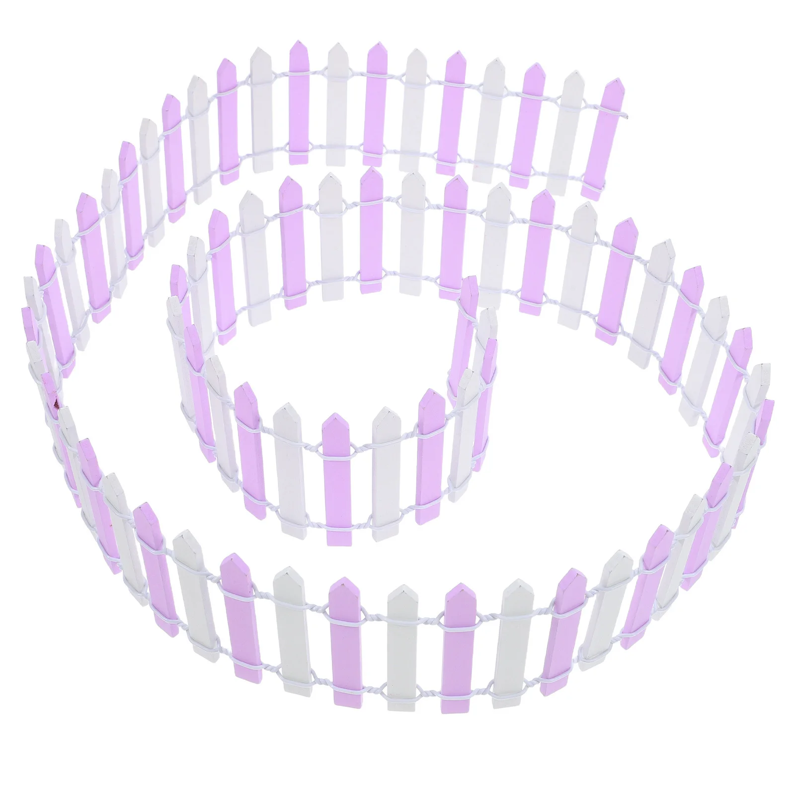 Миниатюрный забор, двухцветный деревянный маленький сад, микропейзаж, бордюр, сказочное украшение для сада, аксессуар для рукоделия, забор для кукольного домика
