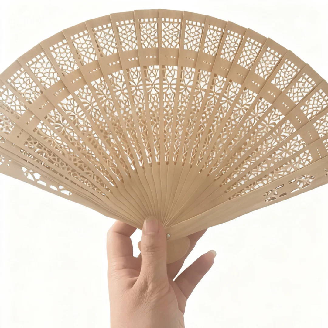 Chinese Ancient Style Hollow Out Bamboo Hand Fan - Traditional Bamboo Fan for Summer Cooling, Antique Home Decor & Daily Use
