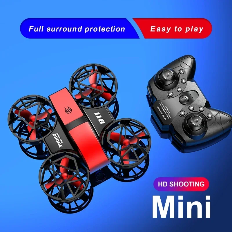 mini UAV 360° rolling aerial photography 4K high-definition air pressure fixed height and stability four-axis remote control