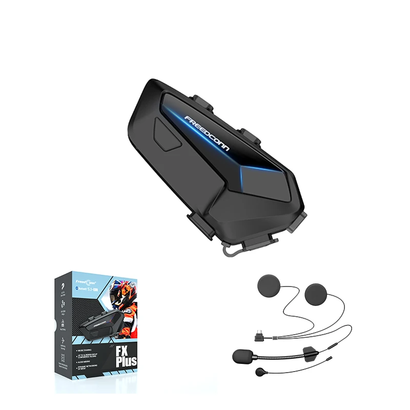Freedconn Fx Plus Waterproof Design Motorcycle Bluetooth Interphone Helmet Intercom Headset