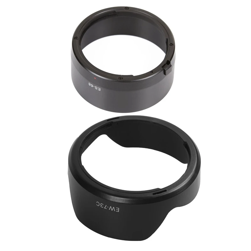 RISE-Bayonet Mount Lens Hood For Canon Ef 50Mm F1.8 STM (Replace For Canon Es-68) &  EF-S 10-18Mm F/4.5-5.6 IS STM,Black