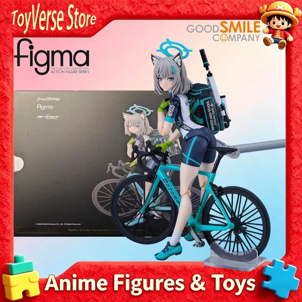 Новая оригинальная фигурка GOOD SMILE Figma Sunohara Shiroko из Blue Archive в наличии, модель для подарка