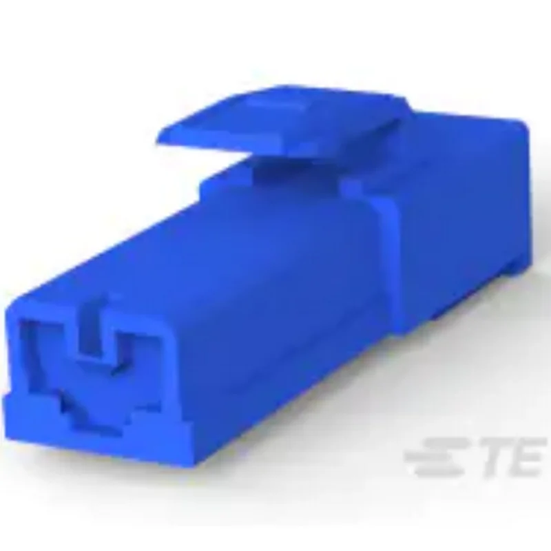50PCS Genuine Connector 179183-6 For Car Smart Electronic Devices Automobile 1P blue rubber shell