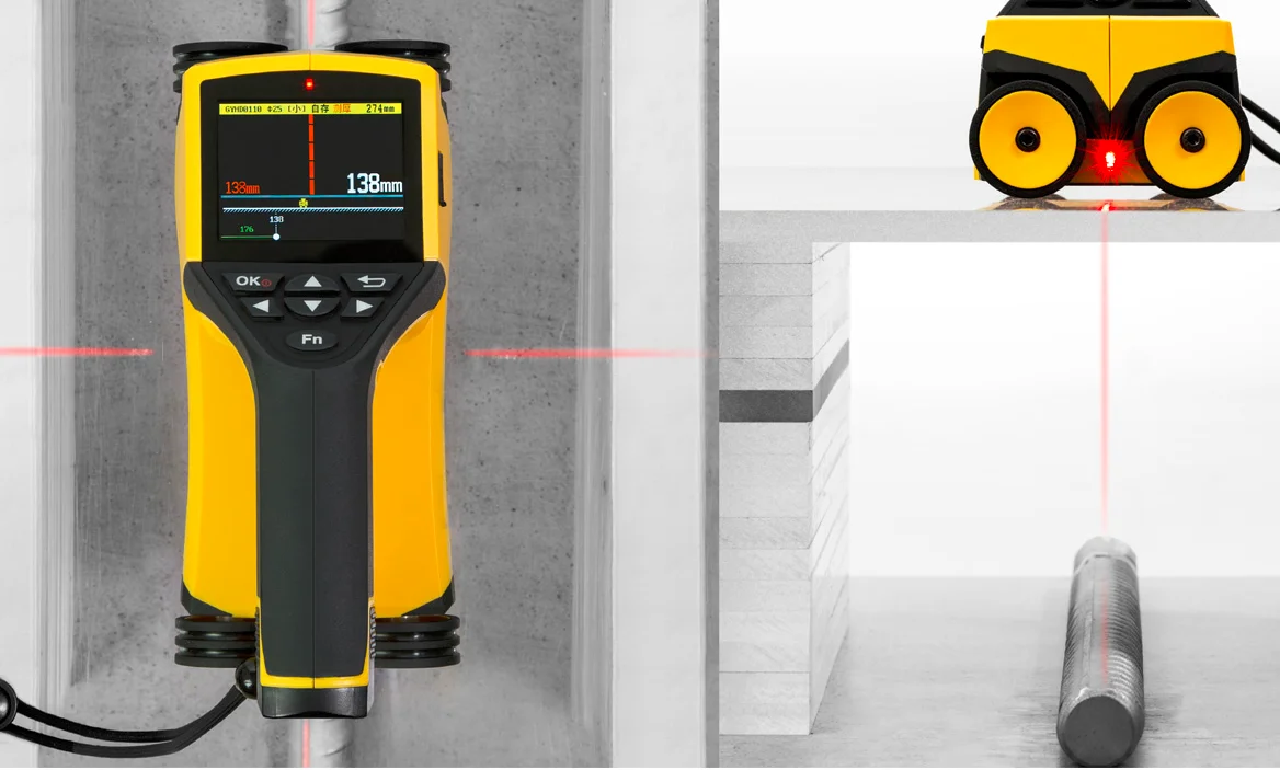 Equipamentos de teste de concreto TEH-81 Scanner de vergalhão integrado portátil