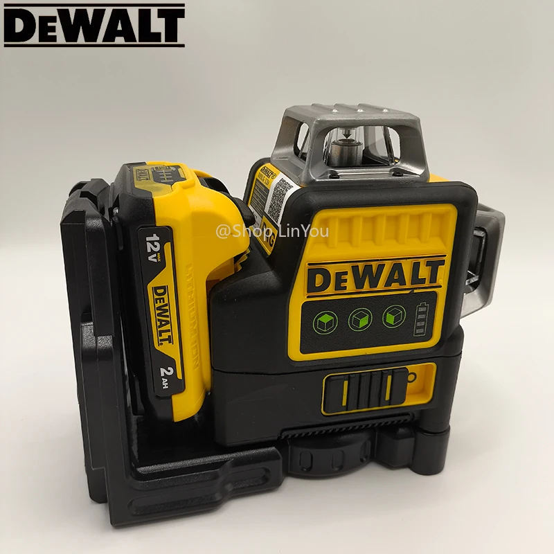 DEWALT DW089LG 2025 مستوى الليزر 12 فولت بطارية ليثيوم تعمل بالطاقة 12 خطوط الأخضر متر 360 درجة أداة خارجية أفقية وعمودية