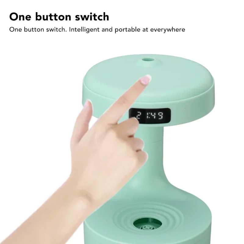 Leakage Proof Anti Gravity Humidifier Water Drop USB Quiet Fine Misting Mist Humidifier For Home Office