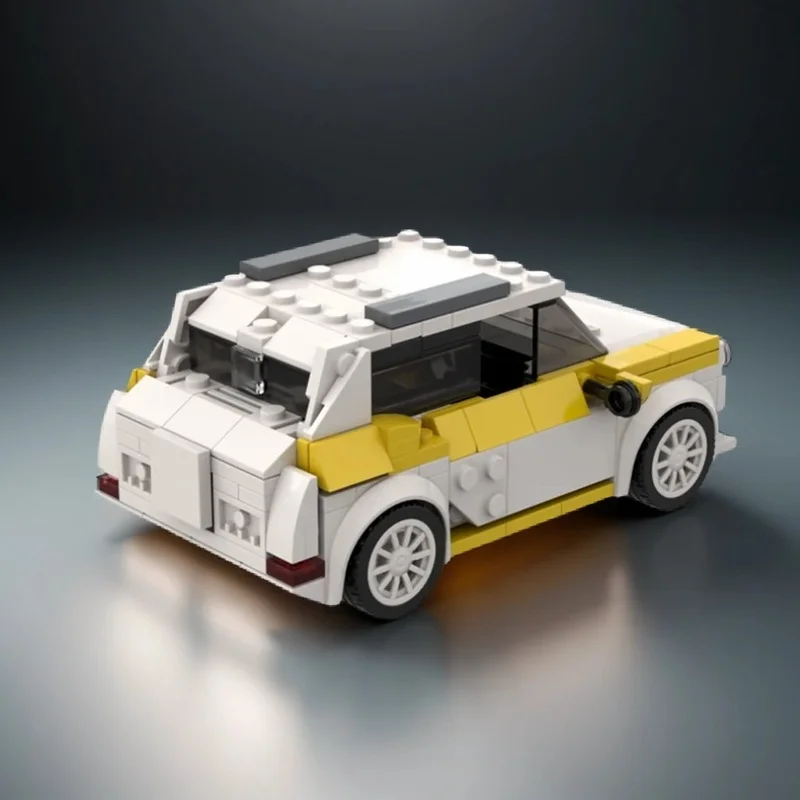 219PCS MOC City Champions Super Car Mini Cooper Model Technology DIY Creative Assembly Building Blocks Display Birthday Gift Set