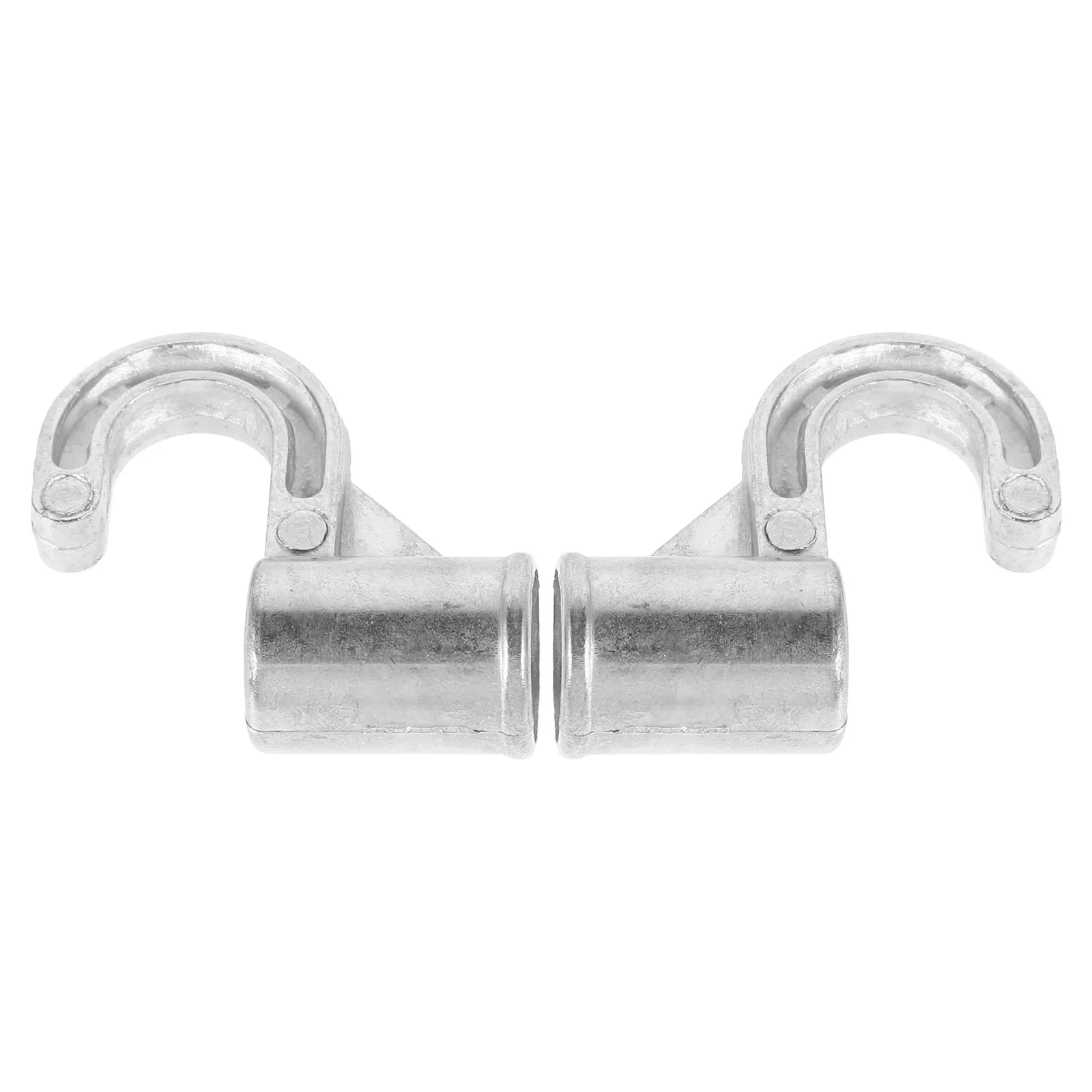 2Pcs Thickened Aluminum Alloy Over Cabinet Door Hooks Under Cabinet Hooks Closet Rod Hangers Multi Purpose Heavy Load Clothes