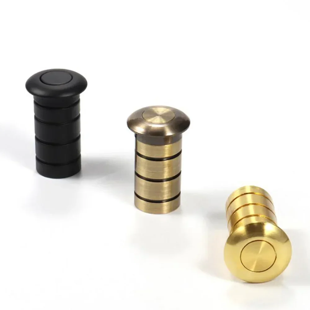 1Pcs All-bronze Door Hardware Dust-proof Cover Barrel Latch Dust-Proof Sand-proof Flat Hole Hardware Dust-proof Cover Barrel