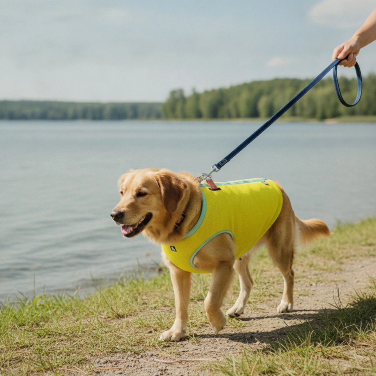 Dog Vest with Leash Attachment Soft Mesh Dog Harness Slip-on Harness Secure Quick-Dry for Dogs, Daily Walks, Regular Outings