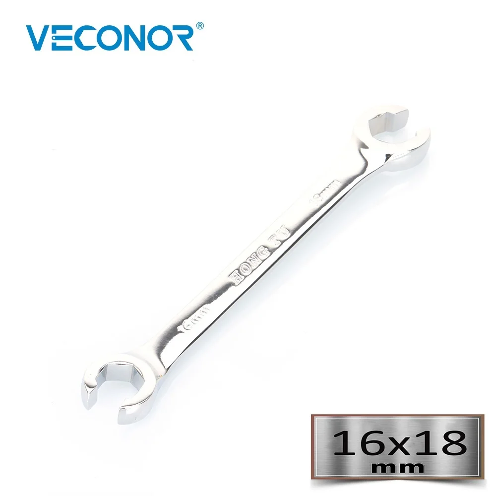 Imagem -02 - Chave Chave de Porca Alarme Chave de Tubo de Óleo Multitool de Alto Torque Polonês de Espelho 15x17 16x18 mm