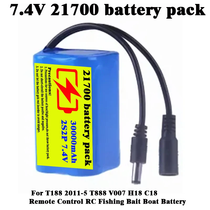 

Original T188 2011-5 T888 V007 H18 C18 2S2P 7.4V 30000mAh Li-ion Battery Pack for Remote Control/RC Fishing Bait Boat Battery
