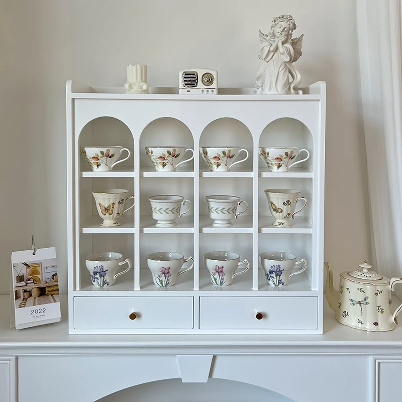 

Nordic water cup cup holder display stand desktop teacup storage Duobao grid