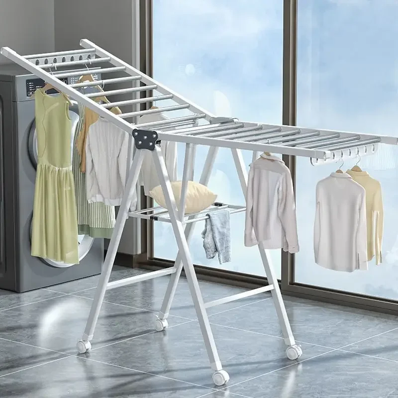 

Foldable drying clothing rack floor-to-ceiling bedroom balcony household baby outdoor drying quilt hangers for clothes