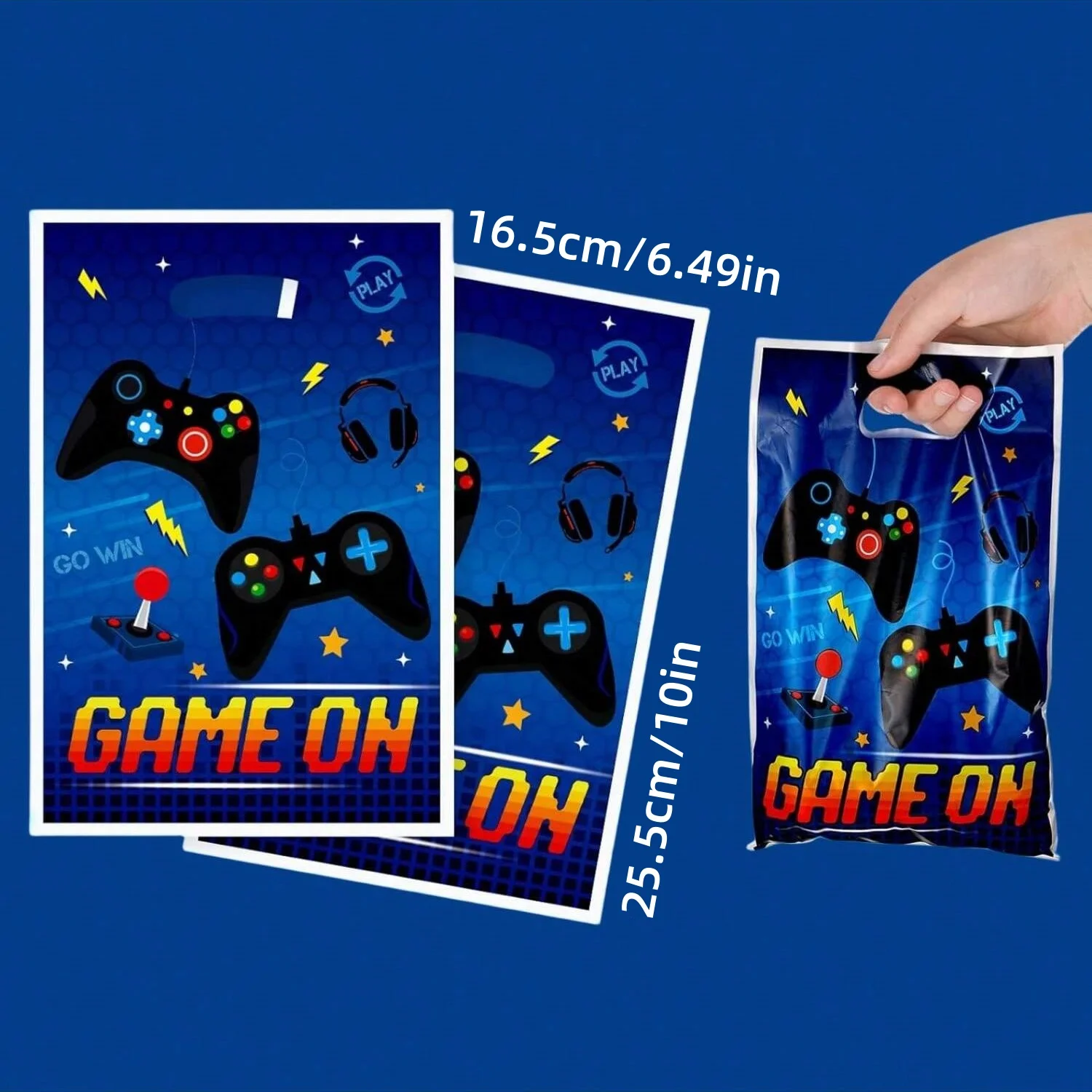 20Pcs Game Party Gift Bags Video Game Themed Birthday Party Candy Bags Birthday Party Gift Bags with Handles Birthday Party Gift Bags