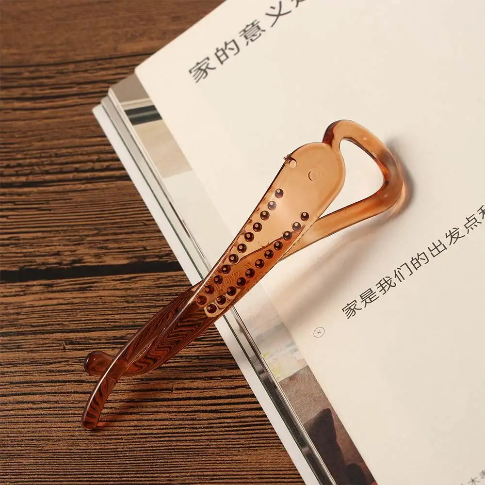 Multicolor Simple Headwear Female Twist Hair Clip Korean Banana Clips Vertical Clip Fashion Accessories Resin Hairpin