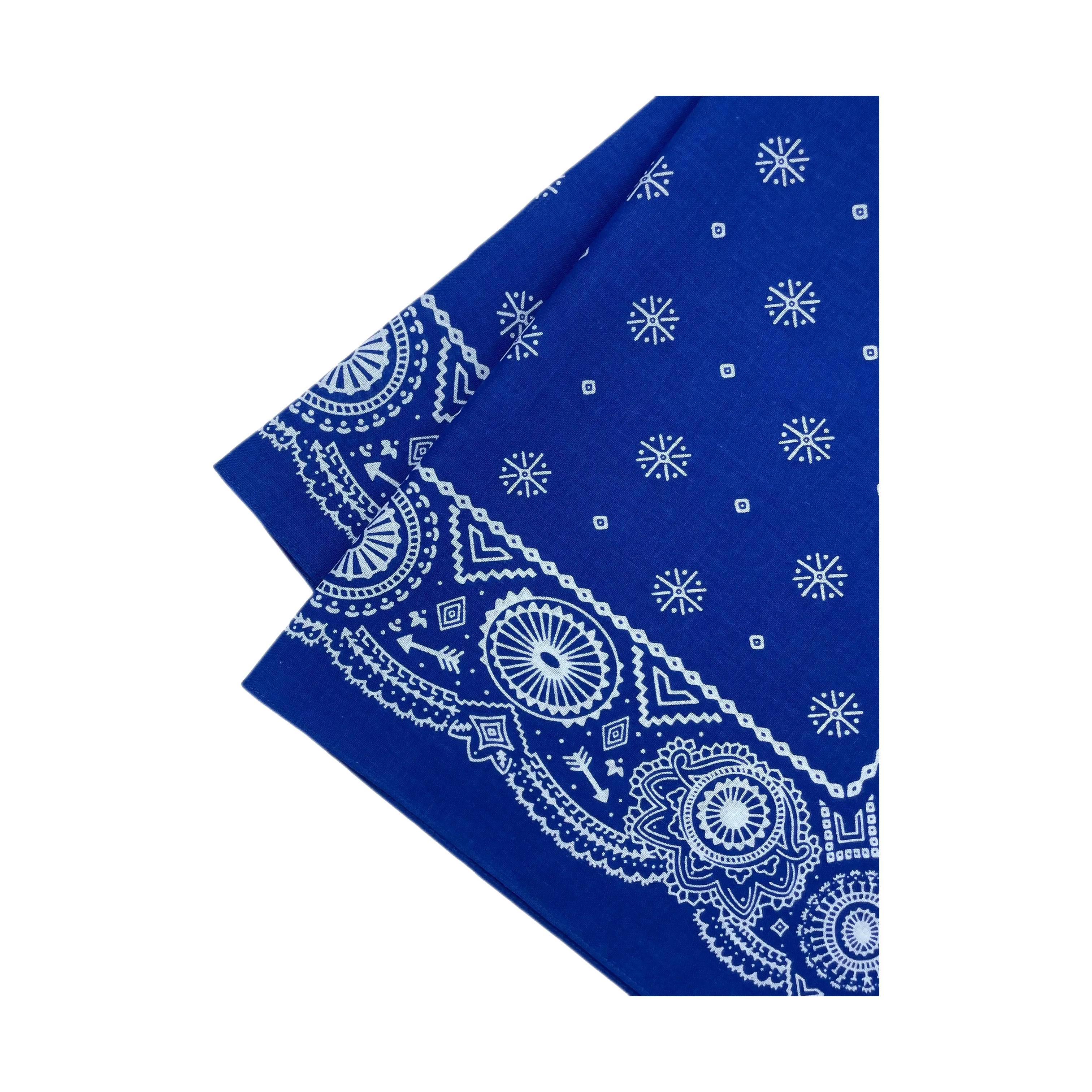 Popular Hip Hop Navy Blue Cashew Flower Bandana Men Women Outdoor Headbands Hair Band Wrist Wrap Amoeba Scarves Hair Accessories