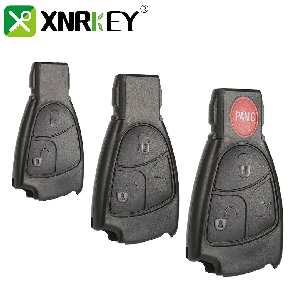 

XNRKEY Car Smart Remote Key Shell Fob Case For Benz B C E S GML CLS CLA CLK W203 W204 W210 W211 W212 2/3/4 Button Housing Cover