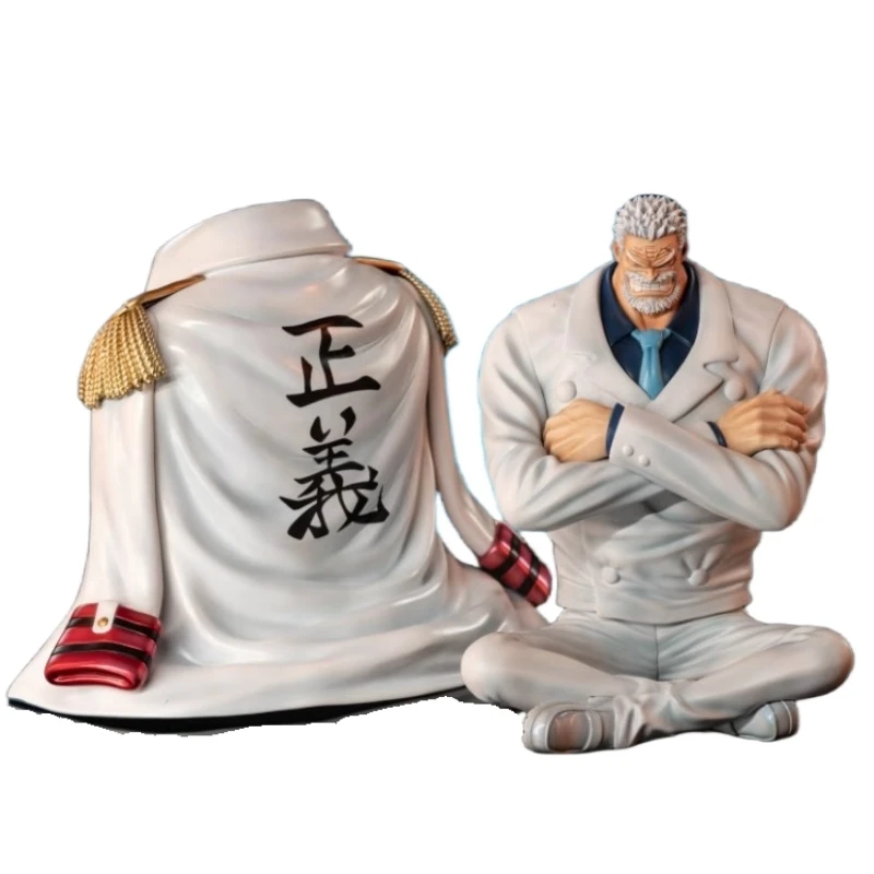 21Cm Resin Gk Brain Hole Studio One Piece Monkey D Garp Double Headed Carving Action Figure Model Garage Kit Statue Toys Gift