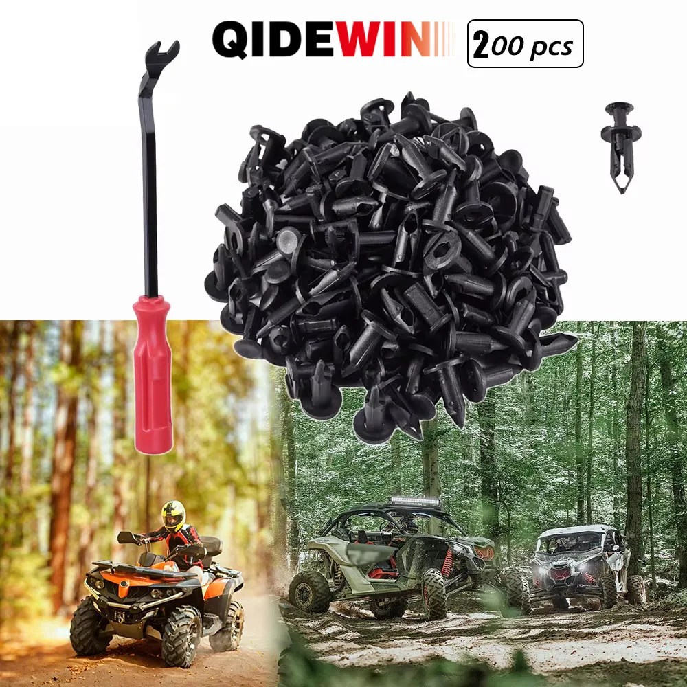 

QIDEWIN Renegade Rivets 100 Pack ATV UTV для Can Am Maverick Commander Outlander для John Deere Gator TX для HUV 4421