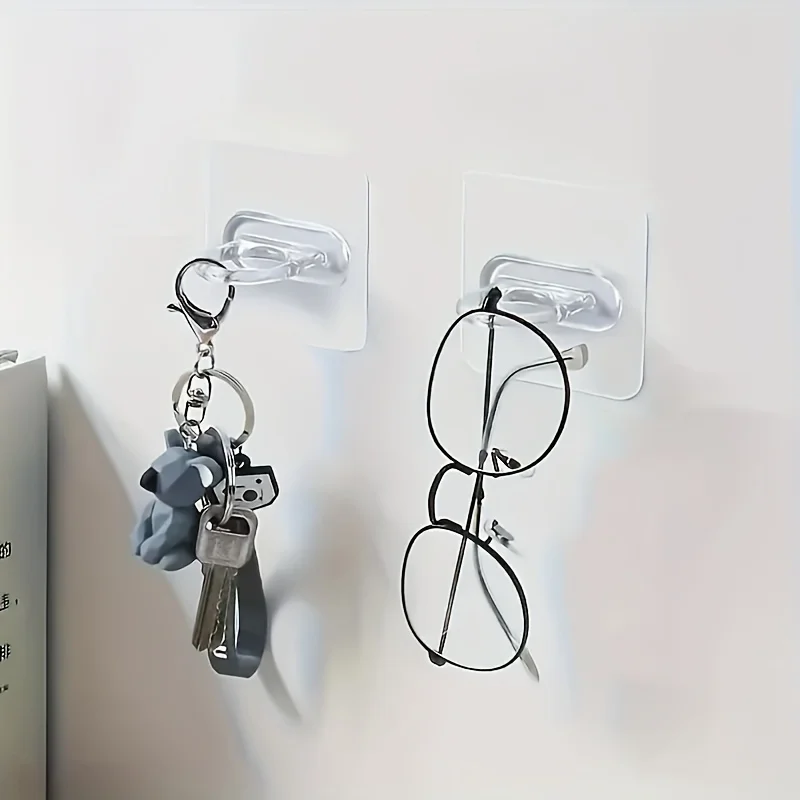 10pcs Modern Practical Hooks - Self-Adhesive, No Drilling Required Easy to Install Storage Rack