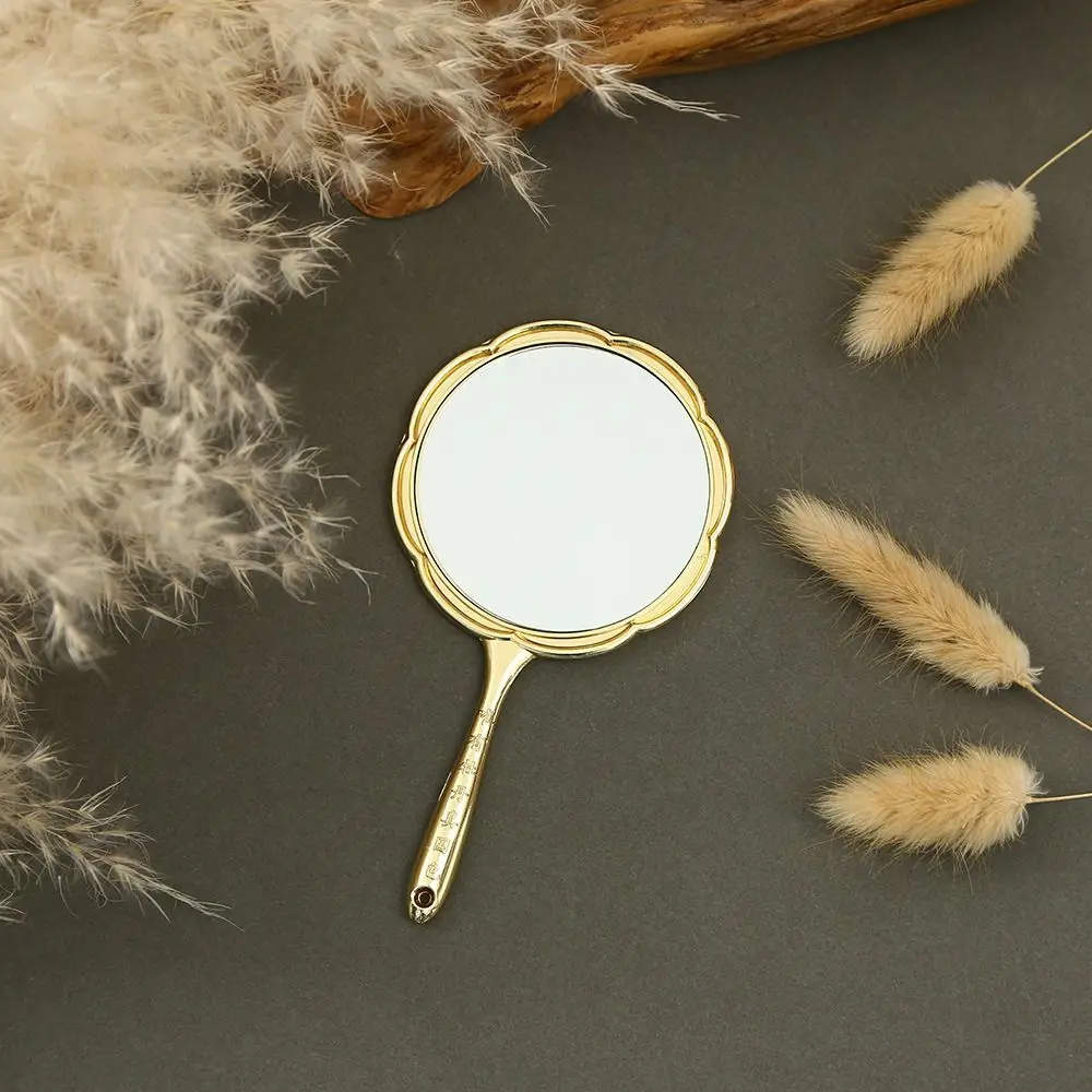 

Винтажное металлическое зеркало в китайском стиле с пионом, ручное зеркало с нежным цветком, милые косметические инструменты, карманное зеркало для макияжа, домашний декор