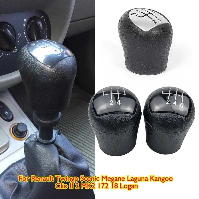 

For Renault Twingo Scenic Megane Laguna Kangoo Clio II 2 MK2 172 18 Logan Gear Shift Knob Lever Shifter Stick Pen Head Handball