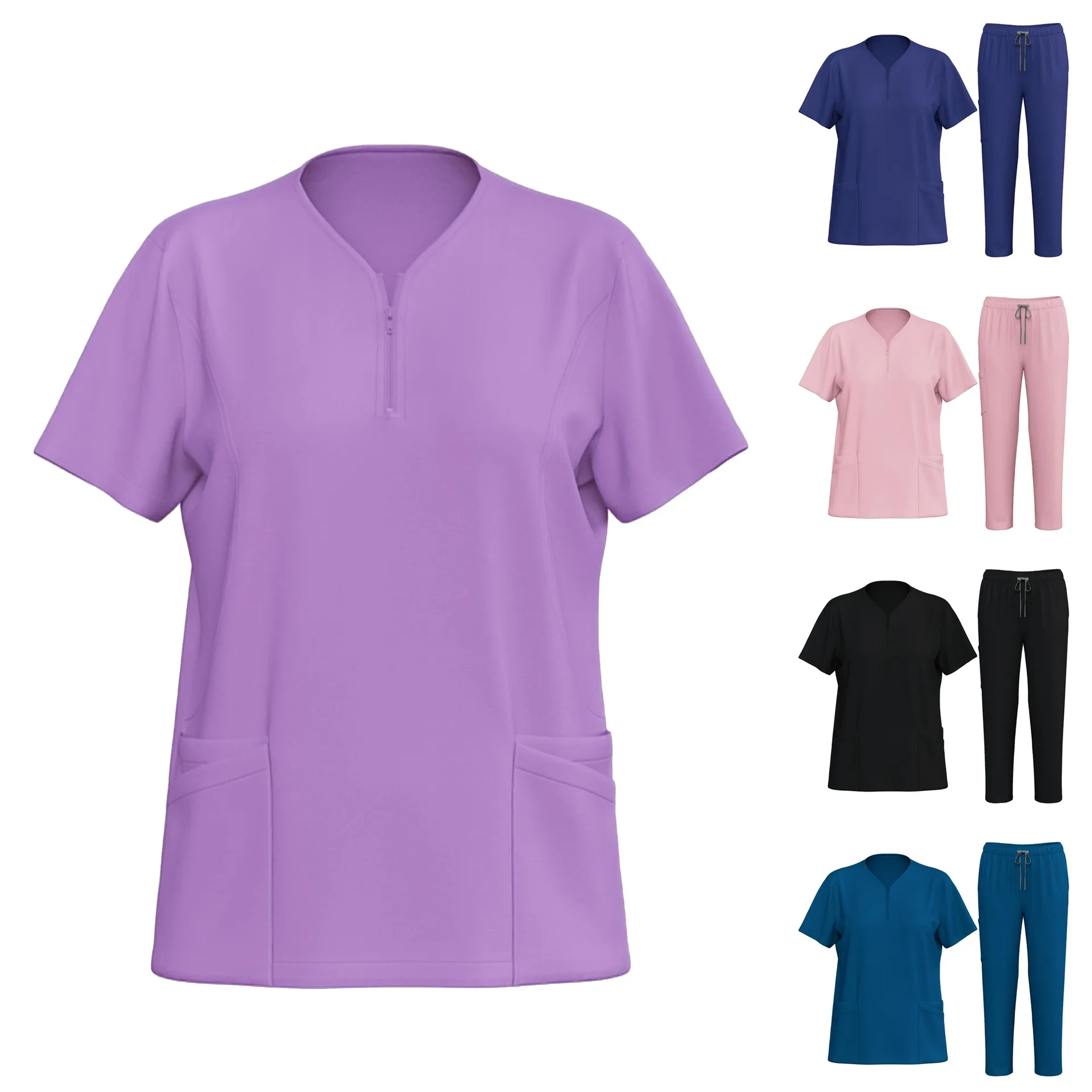 

Nursing Uniform Set for Women Scrub Suit Hospital Clothing Doctor's Uniform Scrub Suit