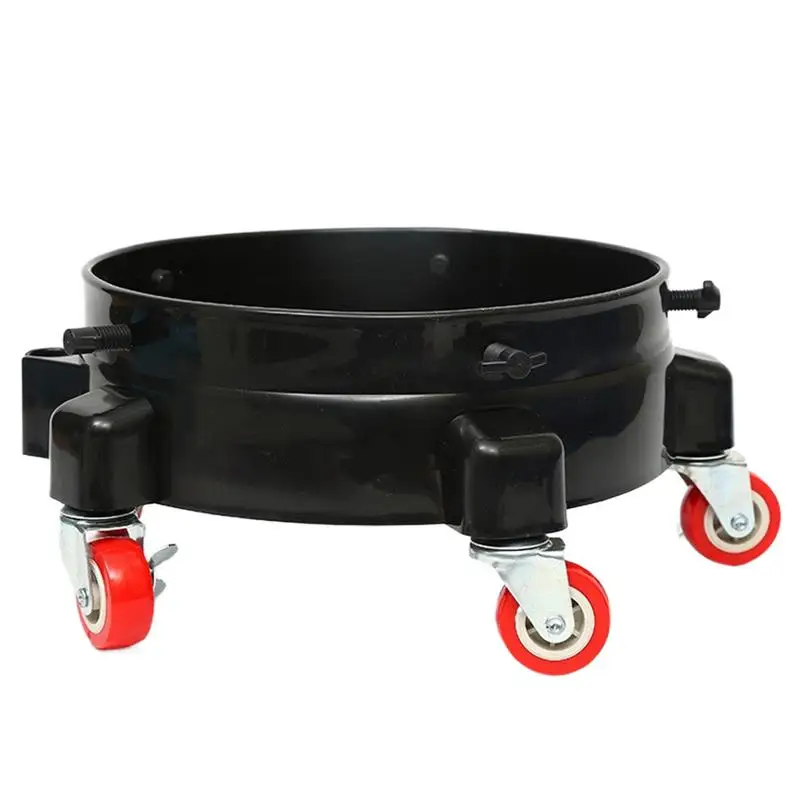 Bucket On Wheels Car Wash Bucket With Wheels Bucket Cart Multifunctional Car Wash Accessories Bucket Holder For Food Service Oil