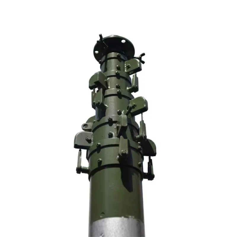 3-30m electric powered or hand crank lighting telescopic mast tripod