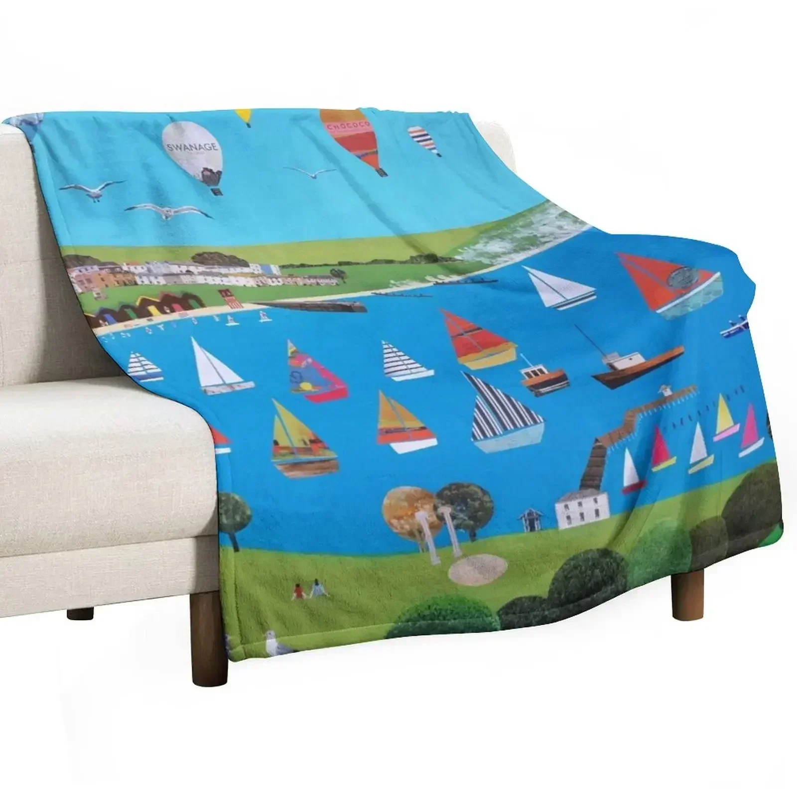 Swanage, Dorset Throw Blanket For Baby Large Winter beds Beautifuls Thermals For Travel warm winter Blankets