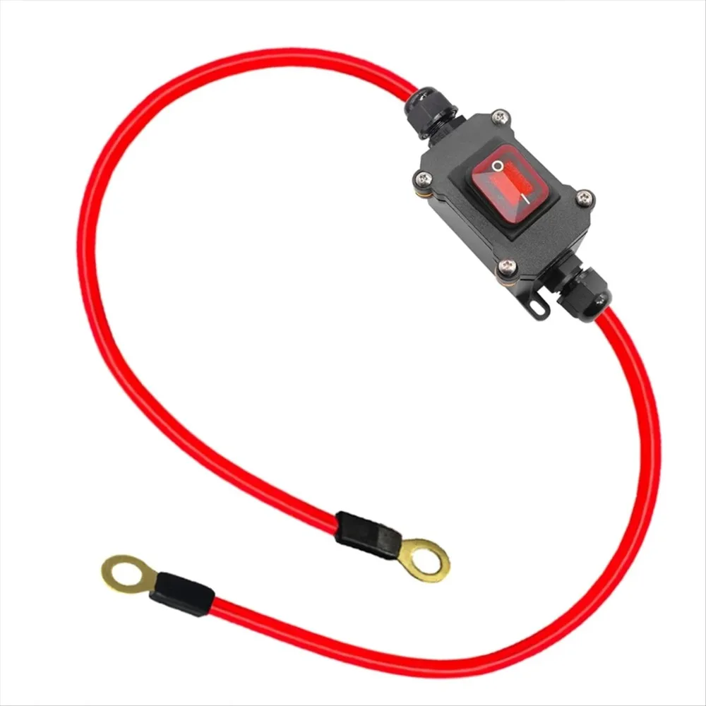 B67A DC12V Inline Wire Switch DC12-24V DPST Dual Side Wiring Switch 25A IP65 with On/Off Quick Connect/Disconnect Switch