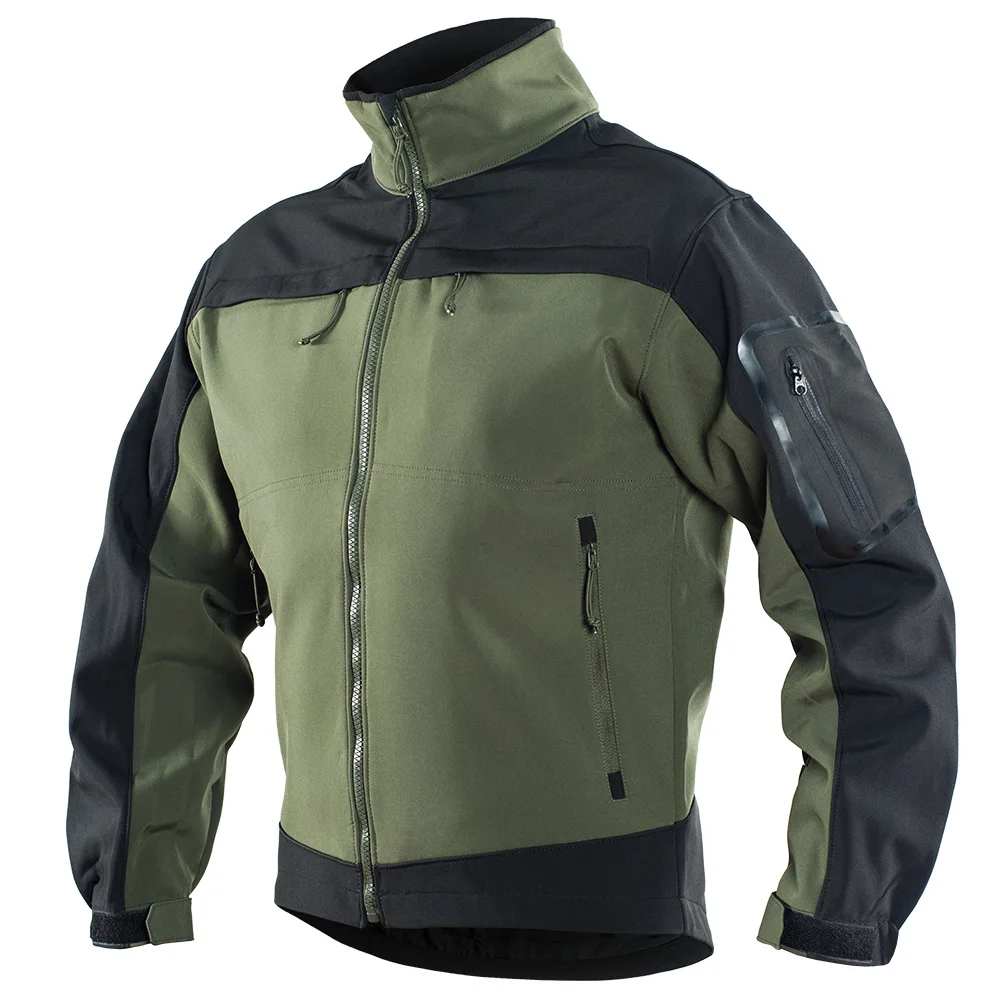 Męski wojskowy kamuflaż polar kurtka taktyczna wodoodporna wiatrówka Softshell zimowa kurtka wojskowa Safari Airsoft Hunt Clothes